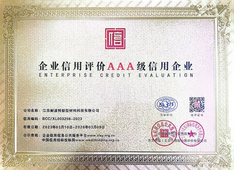 企業(yè)信用評(píng)價(jià)AAA 級(jí)信用企業(yè)